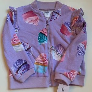 Carter's Cupcakes Zip-up Fleece Girls Jacket